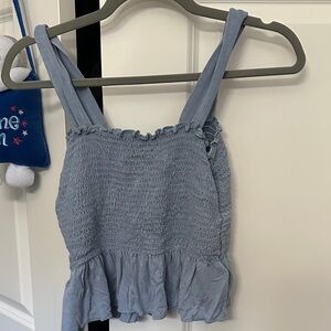 Urban Outfitters Slate Smocked Top